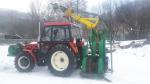 Tower yarder / Cable crane LARIX 550 s traktorem 7745 |  Forest machinery | Woodworking machinery | Vlastimil Chrudina